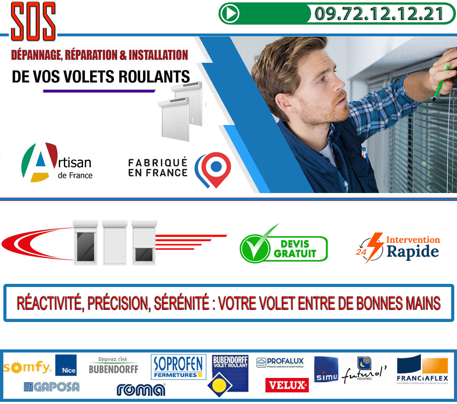 Depannage volet roulant Villeneuve la Garenne